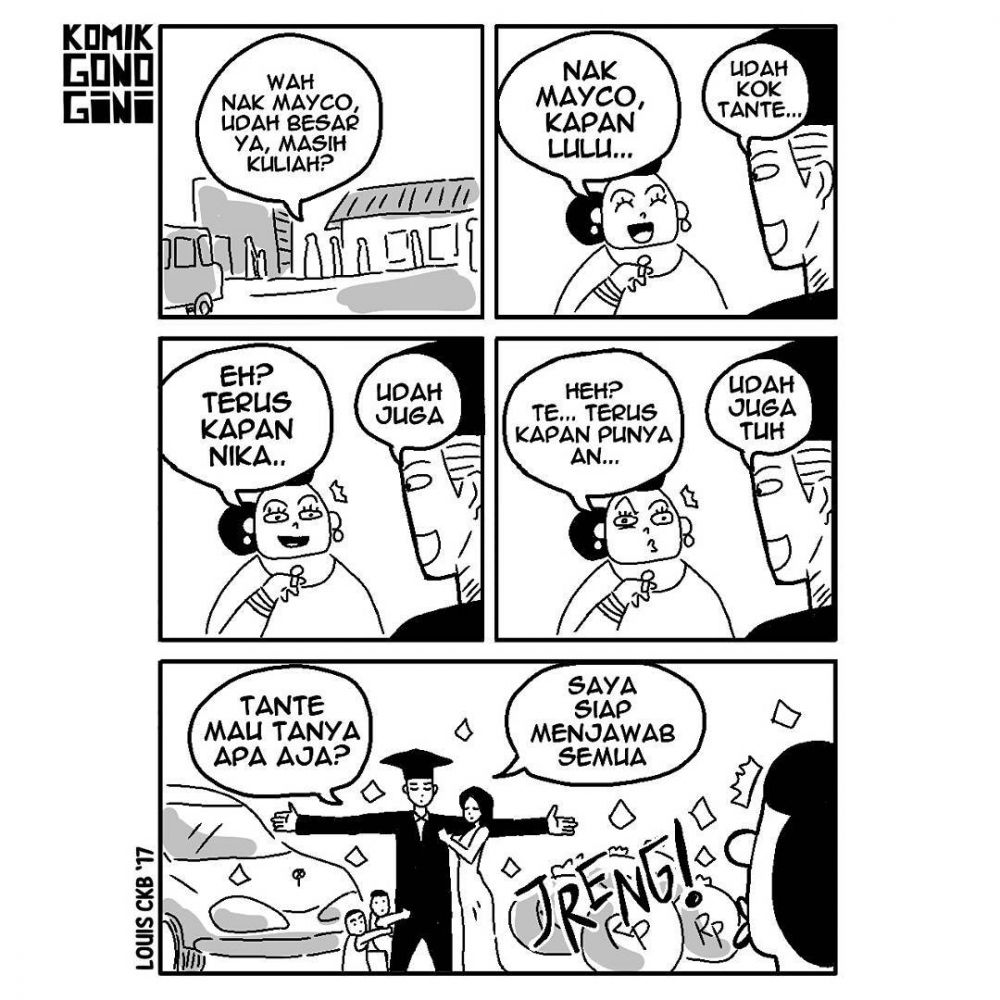 15 Komik strip 'gono-gini' ini kocak & nyidirnya ngena banget