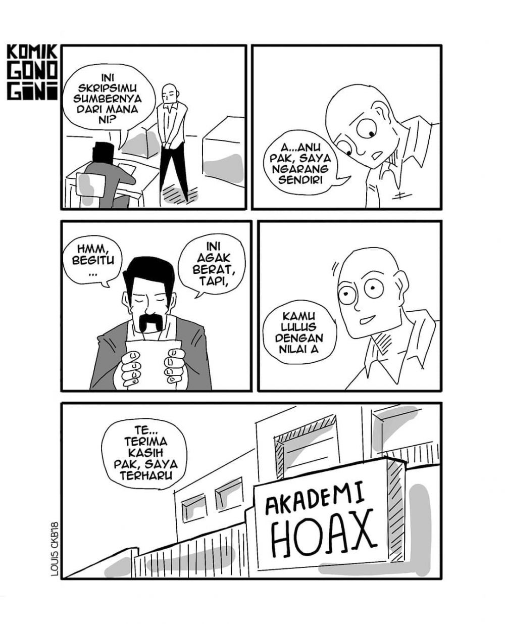 15 Komik strip 'gono-gini' ini kocak & nyidirnya ngena banget