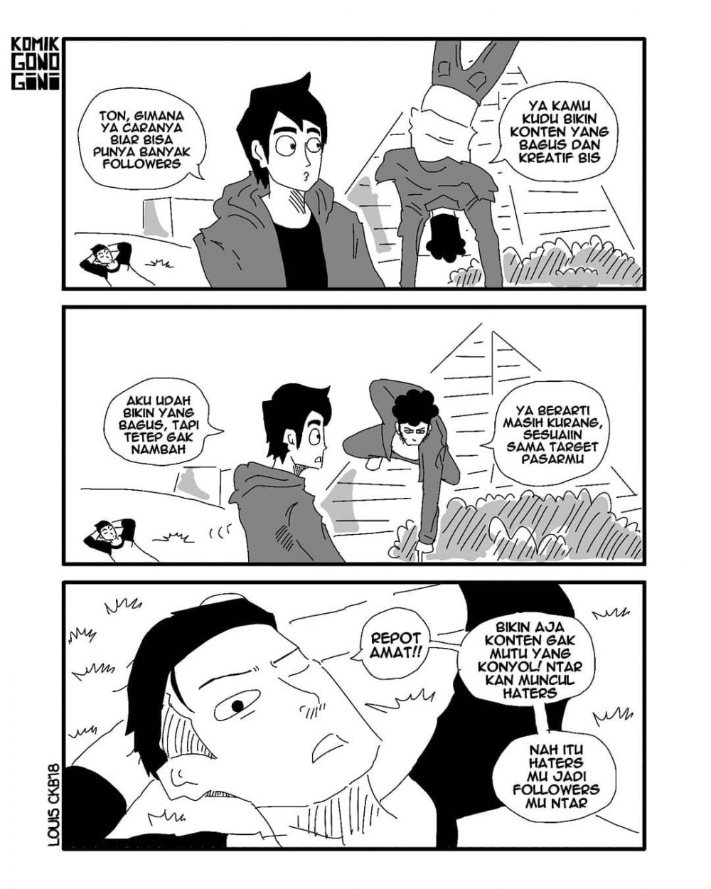 15 Komik strip 'gono-gini' ini kocak & nyidirnya ngena banget