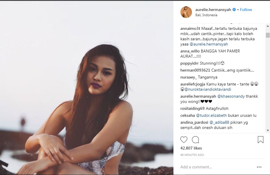 Dinilai pakai baju terlalu seksi, Aurel Hermansyah panen hujatan