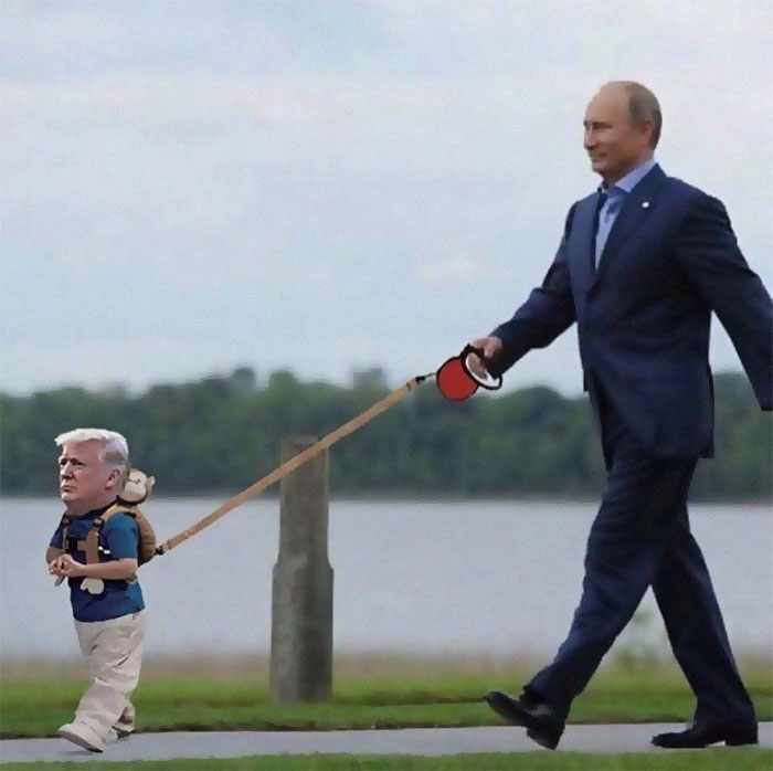 10 Editan foto 'Trump akrab sama Putin' ini konyolnya keterlaluan
