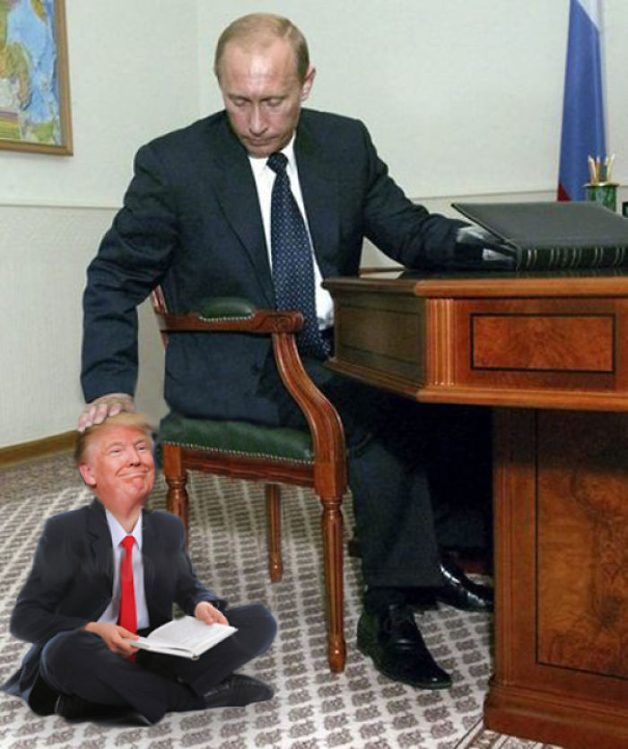 10 Editan foto 'Trump akrab sama Putin' ini konyolnya keterlaluan