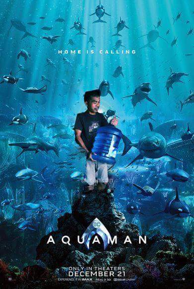 8 Pelesetan poster film Aquaman ini kocaknya bikin ngakak sampai basah