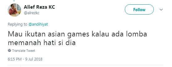 10 Cuitan kocak 'mau ikutan Asian Games' ini bikin kamu senyum kecut