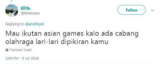 10 Cuitan kocak 'mau ikutan Asian Games' ini bikin kamu senyum kecut
