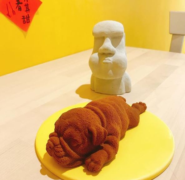 Viral es krim bentuk anjing lucu di Taiwan, tega menyantapnya?