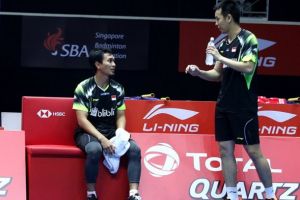 Pasangan legenda Ahsan/Hendra rebut juara Singapura Open 2018, selamat