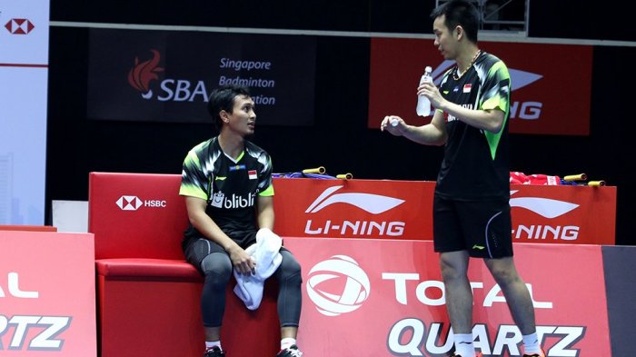 Pasangan legenda Ahsan/Hendra rebut juara Singapura Open 2018, selamat