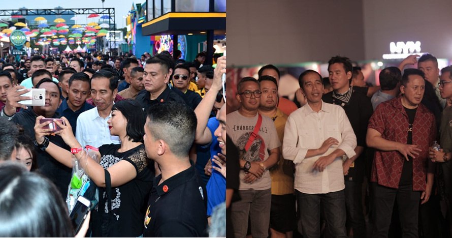 9 Potret Jokowi saat hadiri We The Fest, santai kenakan celana jeans