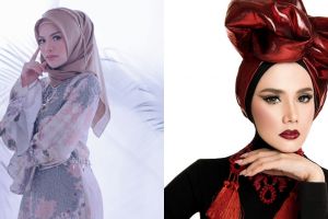 Adu gaya pemotretan pertama 8  seleb setelah berhijab, elegan banget
