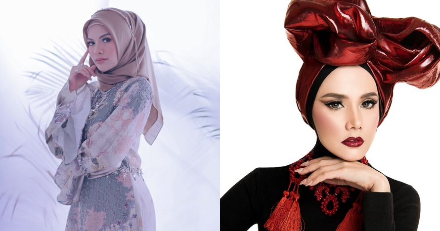 Adu gaya pemotretan pertama 8  seleb setelah berhijab, elegan banget