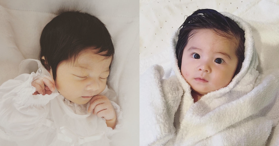 Usia 6 bulan, 10 potret bayi berambut lebat ini bikin pengen menimang