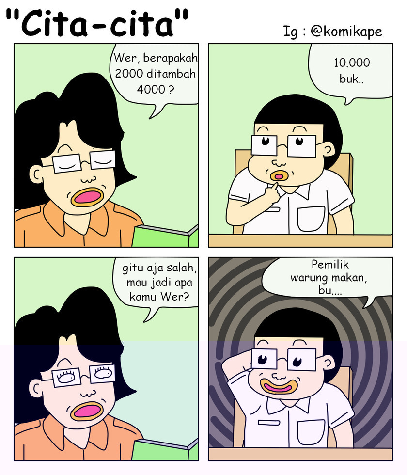 7 Komik strip masa depan siswa prediksi guru, bikin kaget lalu ngakak