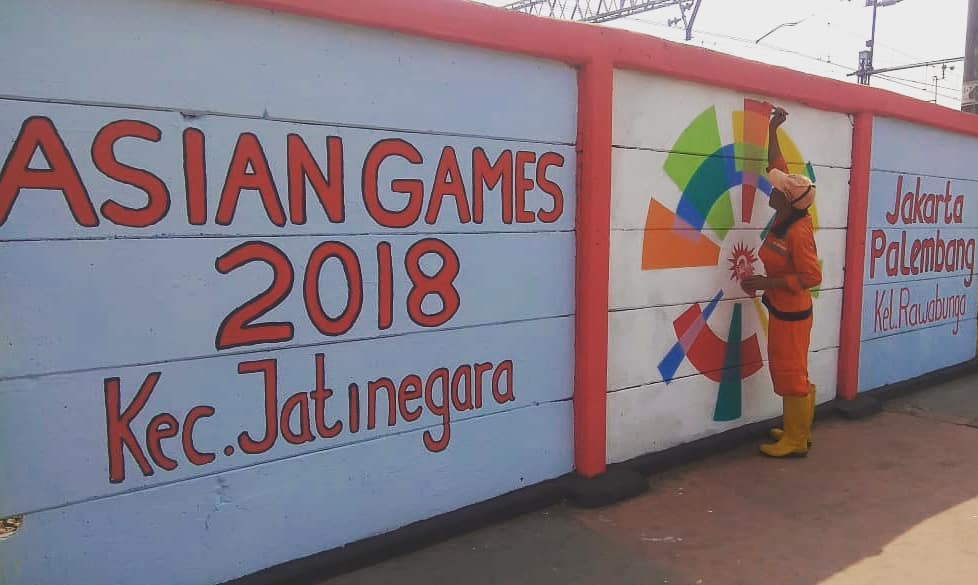 Ikut sambut Asian Games, ini 10 potret mural kece karya Pasukan Oranye