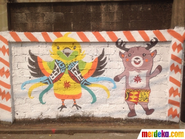 Ikut sambut Asian Games, ini 10 potret mural kece karya Pasukan Oranye