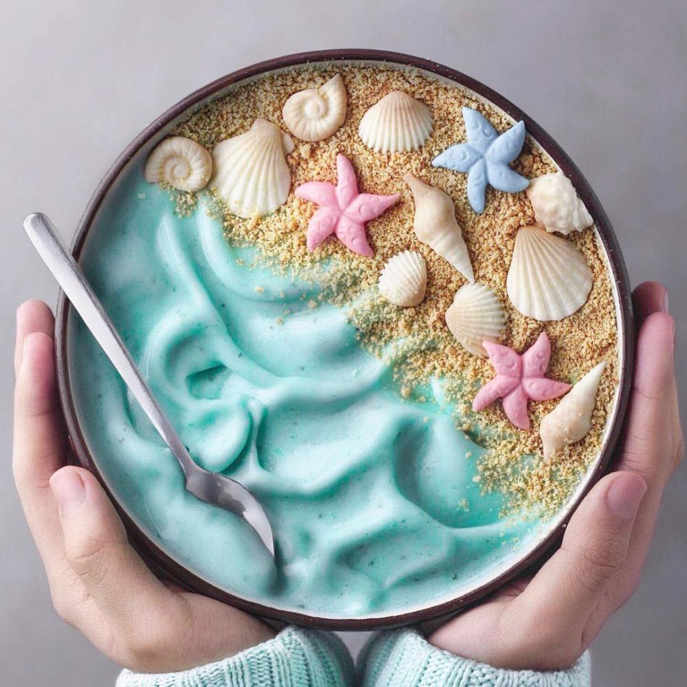 10 Kreasi makanan bertema pantai ini instagramable dan ngegemesin pol
