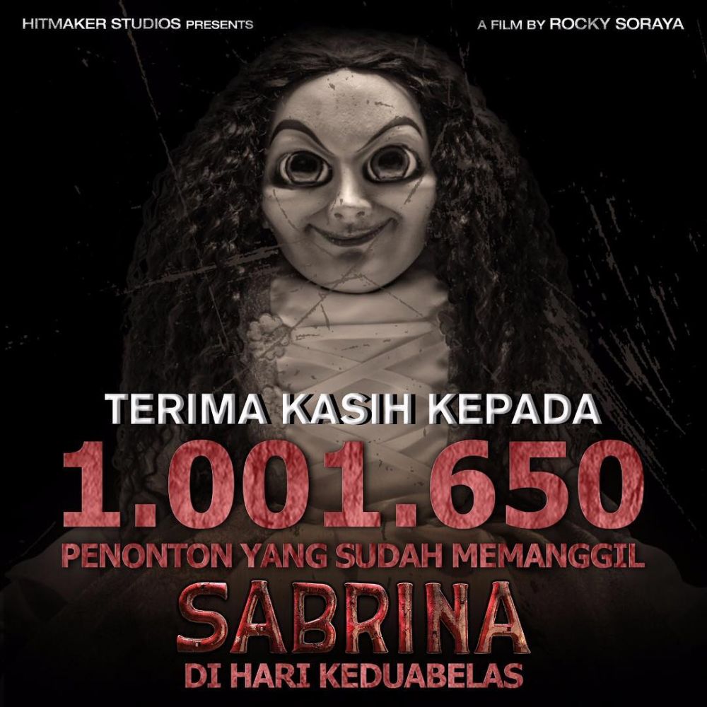 Kurang 2 minggu, 5 film horor Tanah Air ini tembus satu juta penonton