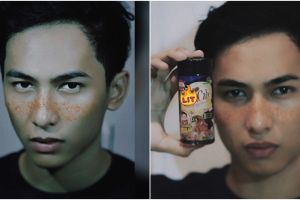 10 Pesona Ardit Erwandha, komika bermakeup freckles pakai bubuk cabai