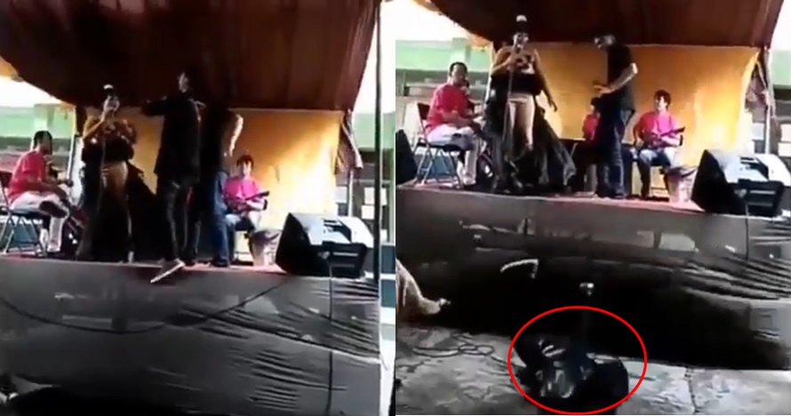 7 Momen apes jatuh dari panggung saat asyik joget, malunya selangit