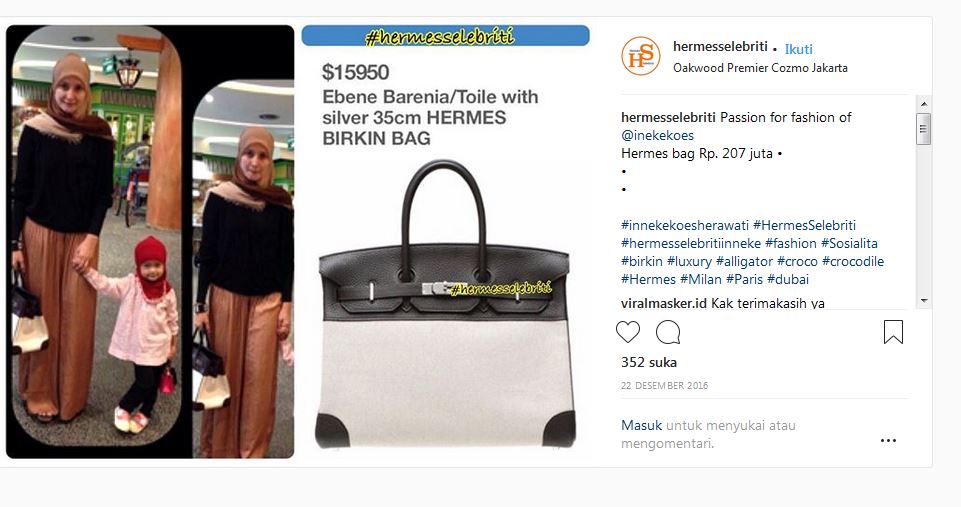 Jadi sorotan terciduk KPK, intip harga 5 tas mewah Inneke Koesherawati