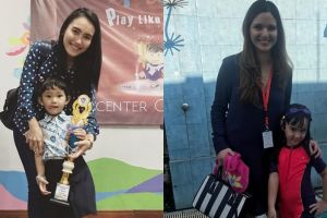 Orangtua idaman, begini gaya 7 seleb saat temani anaknya ke sekolah