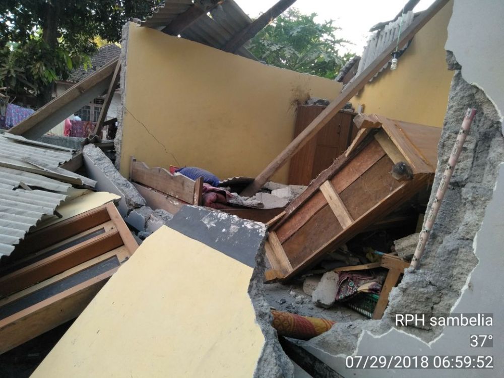 11 Potret beberapa sudut Lombok pasca diguncang gempa Minggu pagi
