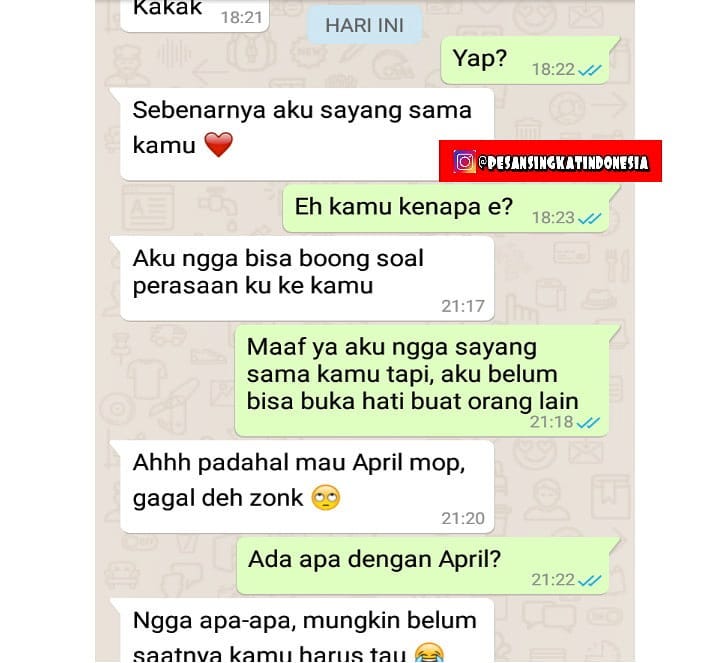 7 Percakapan 'terlanjur baper' ini endingnya bikin ngakak