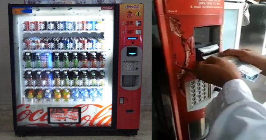 Orang ini baru pertama pakai vending machine, pengalamannya kocak abis