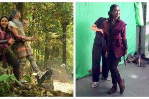 10 Aksi Sherina saat syuting film Wiro Sableng 212, jago silat