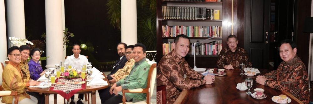 5 Beda gaya Jokowi dan SBY saat konsolidasi bersama petinggi partai