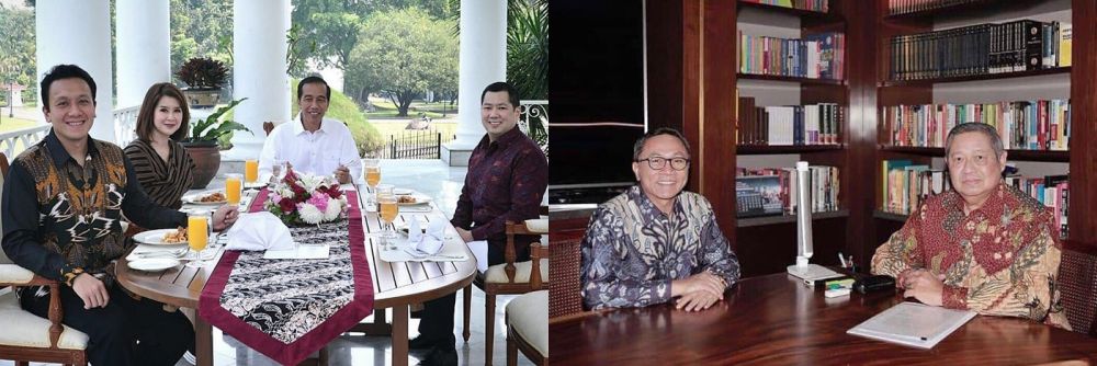 5 Beda gaya Jokowi dan SBY saat konsolidasi bersama petinggi partai