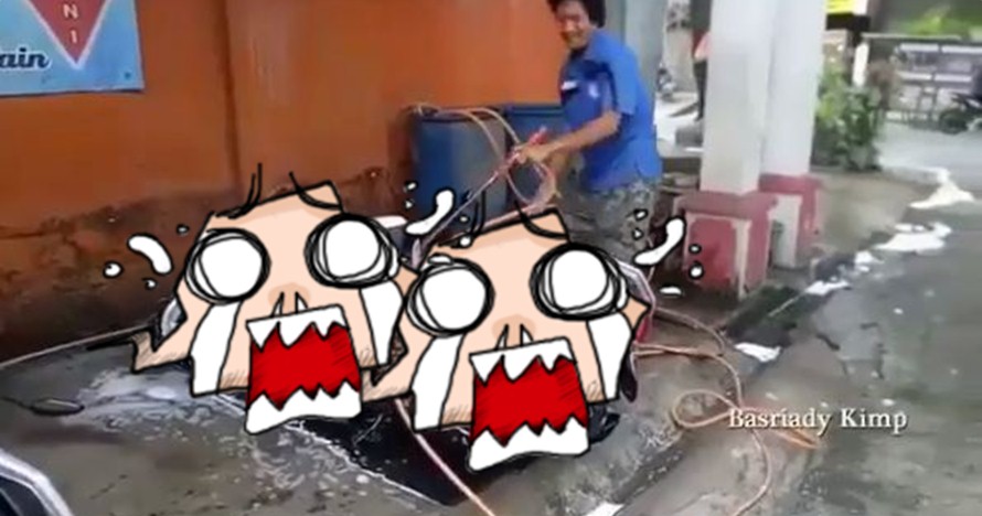 Beda dari yang lain, cuci motor di tempat ini bikin geleng kepala