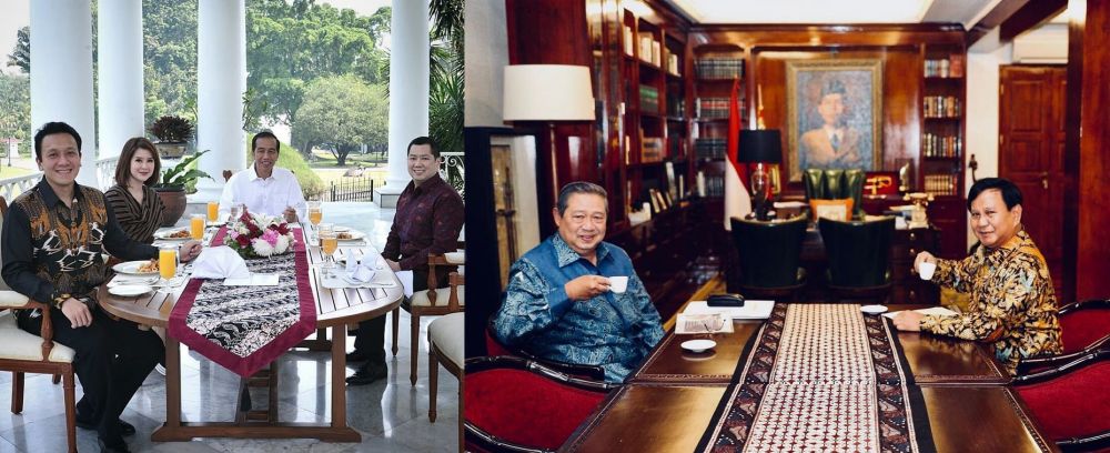Ini beda 5 gaya pertemuan koalisi Jokowi & Prabowo bahas Pilpres 2019