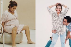 9 Potret Mytha Lestari lahirkan anak pertama, penuh perjuangan