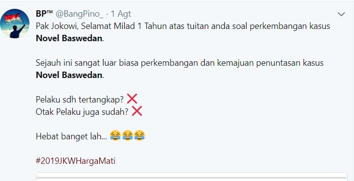 10 Cuitan soal 1 tahun twet Jokowi soal kasus Novel ini mak jleb