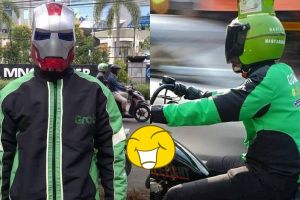 7 Helm ala driver ojek online ini bikin penumpang ketawa sampai tujuan