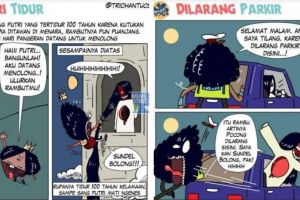 10 Komik strip kelakuan kocak para hantu ini bikin kamu gagal horor
