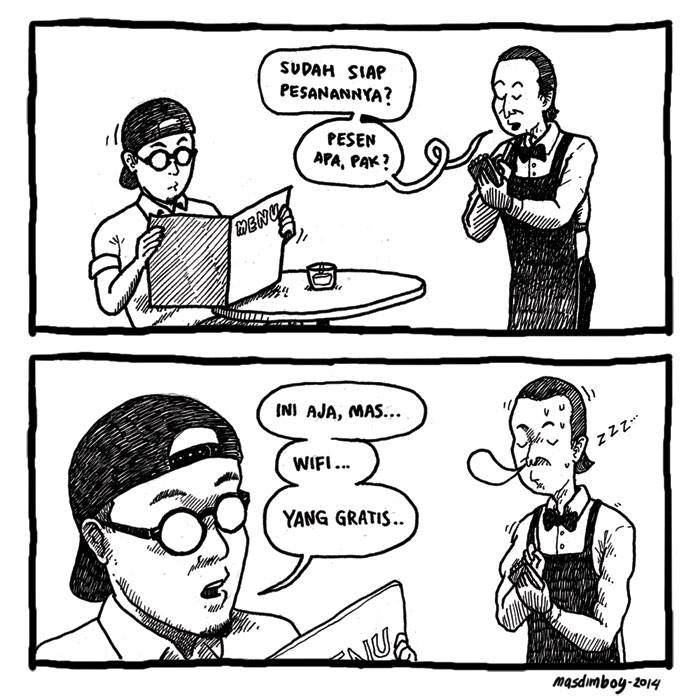 10 Komik strip kocak karya cowok ini bikin kamu senyum offside