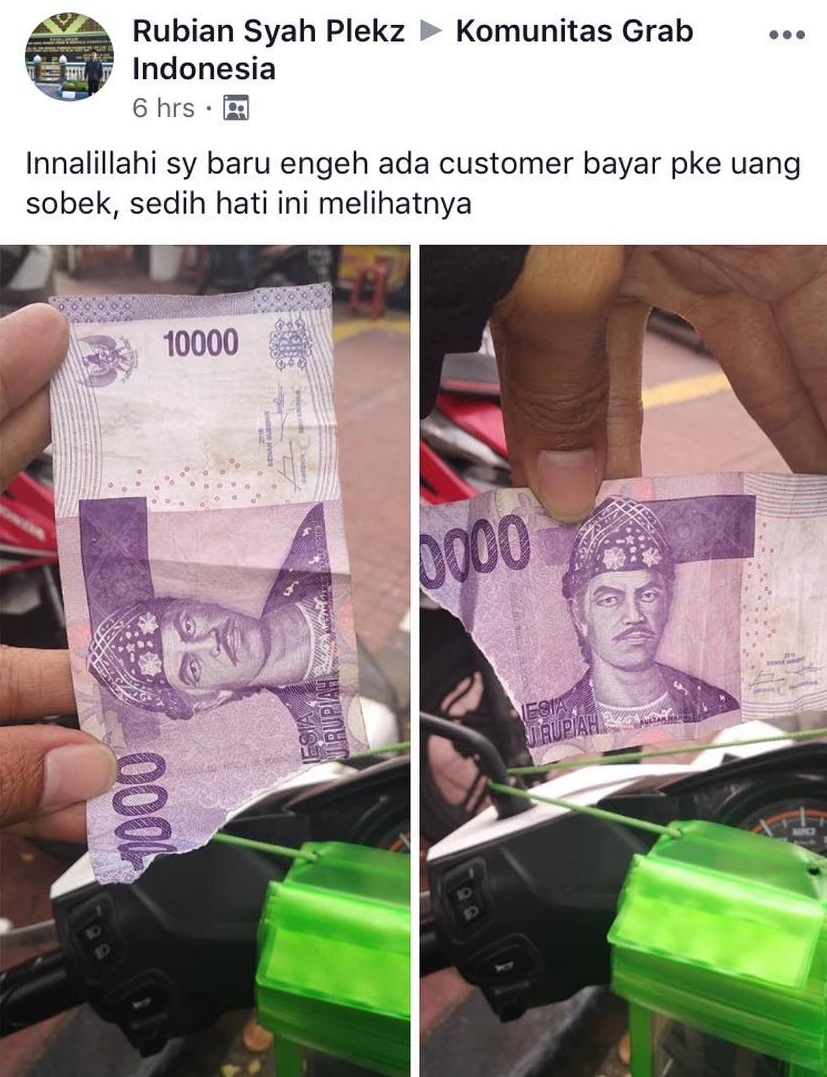 9 Potret driver ojol dapat bayaran seadanya, sakitnya sampai ke hati