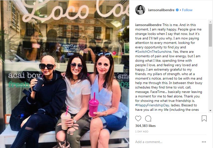 Idap kanker stadium 4, Sonali Bendre unggah foto dirinya yang botak