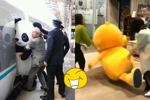 7 Potret lika-liku kehidupan badut maskot bikin ngakak jungkir balik