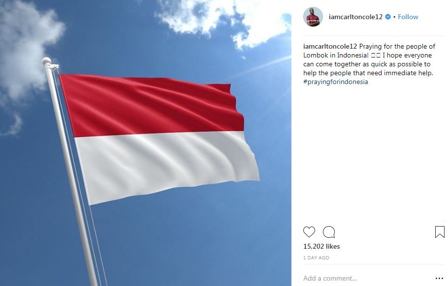 Doa 4 pesepak bola top Eropa untuk korban gempa Lombok