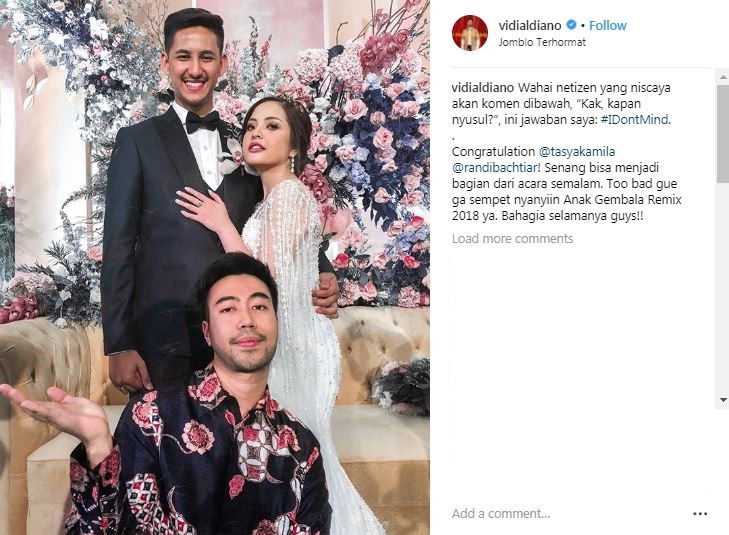 Hadir di nikahan Tasya, pose Vidi Aldiano ini bikin warganet kasihan