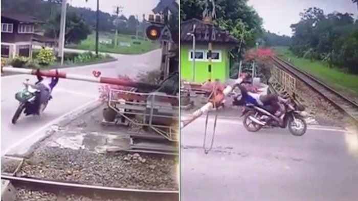 6 Momen absurd emak-emak di rel kereta, pengen nampol tapi takut dosa