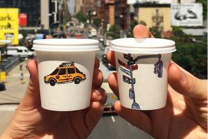 Lukisan cantik di 7 cup ini bikin kamu lupa kalo kopi itu pahit