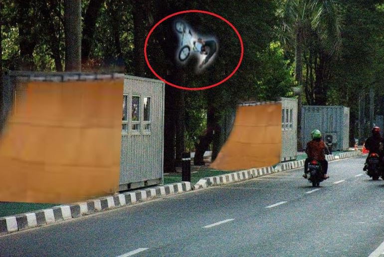 4 Editan foto kontainer di jalur sepeda ini leluconnya nyindir halus