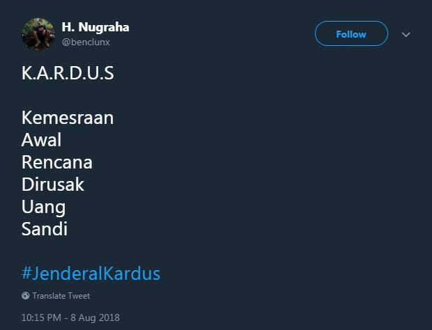 Ramai soal Jenderal Kardus, 10 reaksi kocak & menohok dari warganet
