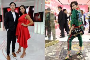 Tak takut bahaya, begini gaya 7 seleb pakai high heels saat hamil