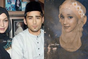 6 Foto editan andai selebriti dunia mantap berhijab ini kocak abis