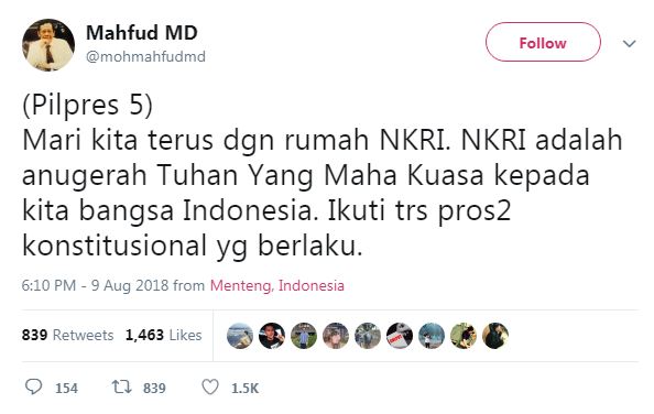 Ini 5 ungkapan hati Mahfud MD pasca batal dipinang Jokowi, bikin adem